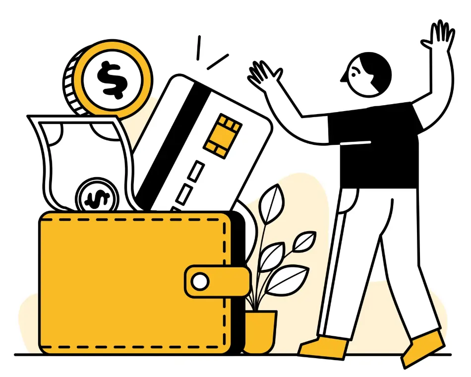 Kuvitus nettikasinon talletuksesta ja maksutavoista