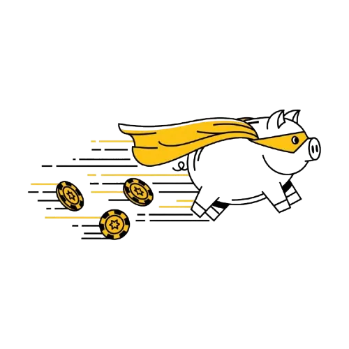 Symboli, joka kuvaa kasinolla pelaamista