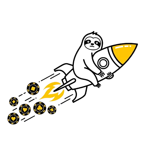 Laiskiainen raketin kyydiss&auml; ja per&auml;ss&auml; lent&auml;vi&auml; pelimerkkej&auml;