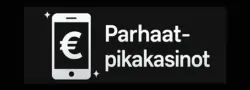 Parhaat pikakasinot sivun logo tummalla taustalla